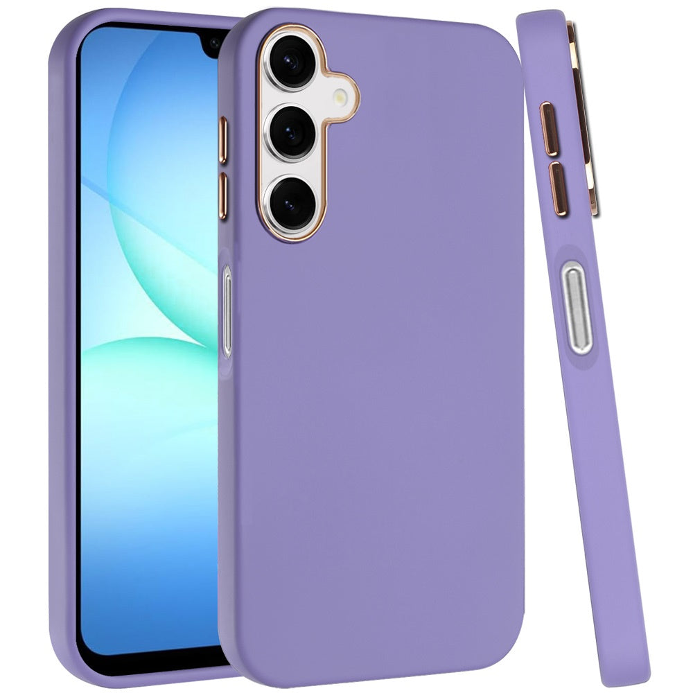 For Samsung Galaxy A17 5G Hybrid Armor Shockproof, Durable Bumper Rubber Gummy Gel Slick Hard PC Silicone TPU Case Cover