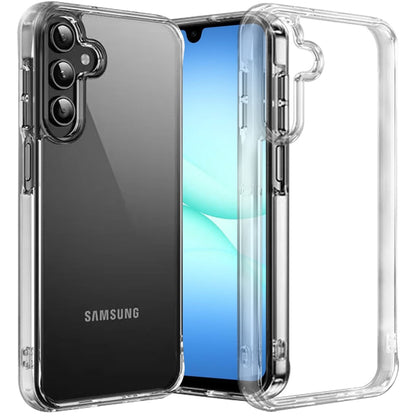 For Samsung Galaxy A17 5G Shockproof Slim Crystal Clear Transparent Hybrid Cover with Enhanced Drop Protection Case Cover Transparent