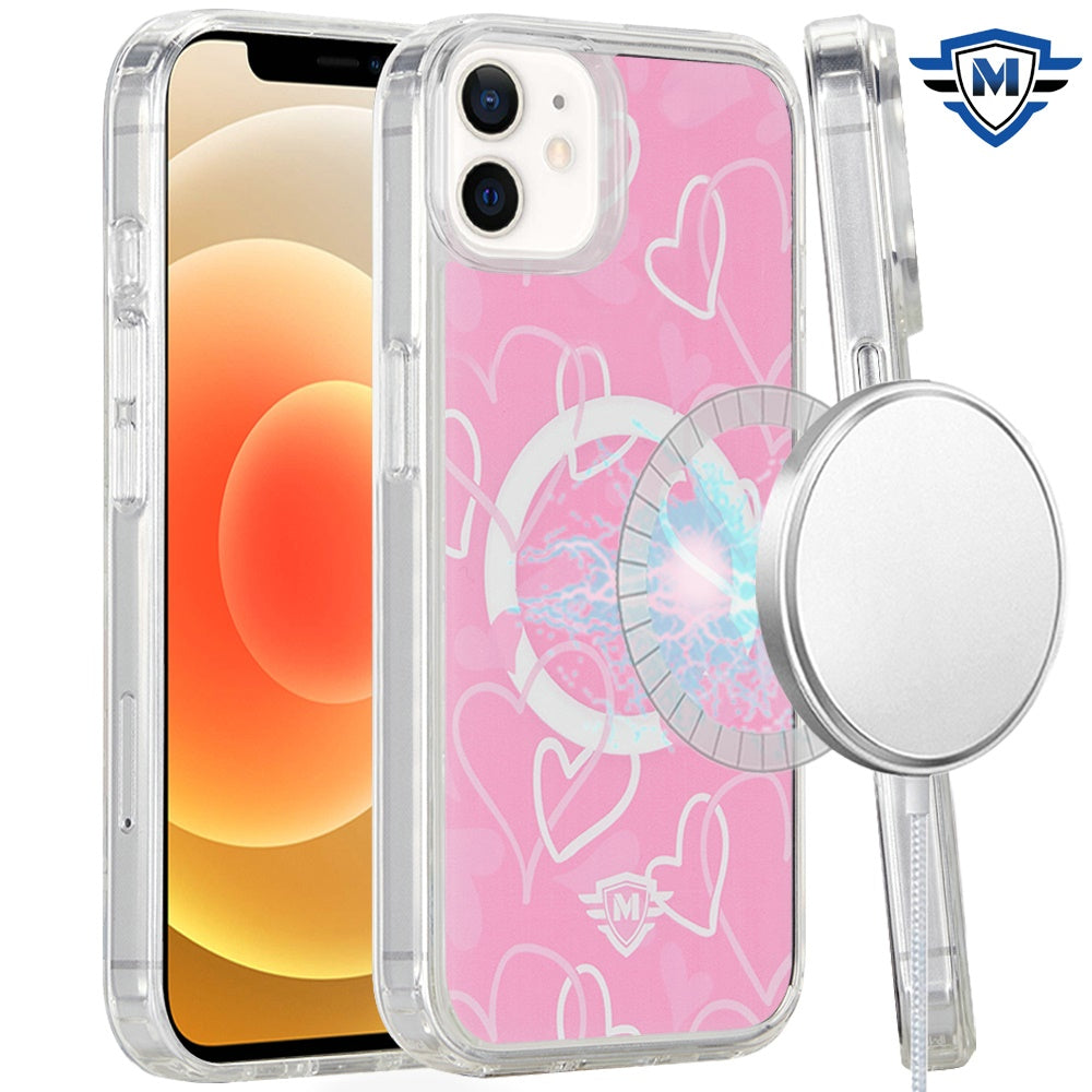 For Apple iPhone 16 Pro Max (6.9") Premium Cute Pattern Design Magnetic Durable Shockproof SlimTPU Hard Back [Compatible with Magsafe] Case Cover