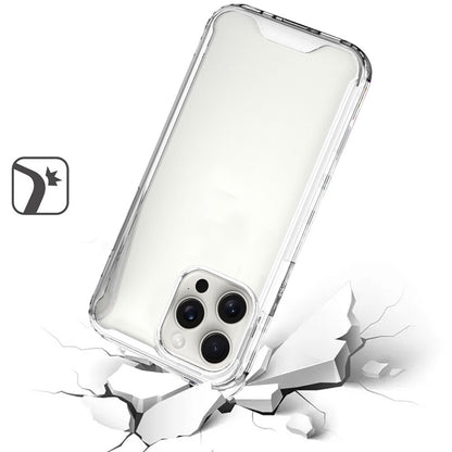 For Apple iPhone 16 Pro Max (6.9") Premium Hybrid Clear Shockproof Transparent Hard PC + Rubber TPU Bumper Frame Shell Slim Case Cover Clear