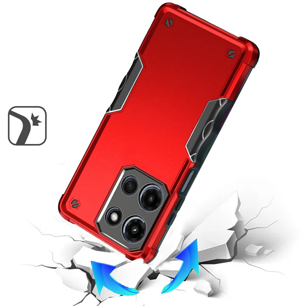 For Motorola Edge 2025 Slim Tough Shockproof Hybrid Heavy Duty 2in1 Dual Layer TPU Bumper Rugged Rubber Defend Armor Case Cover