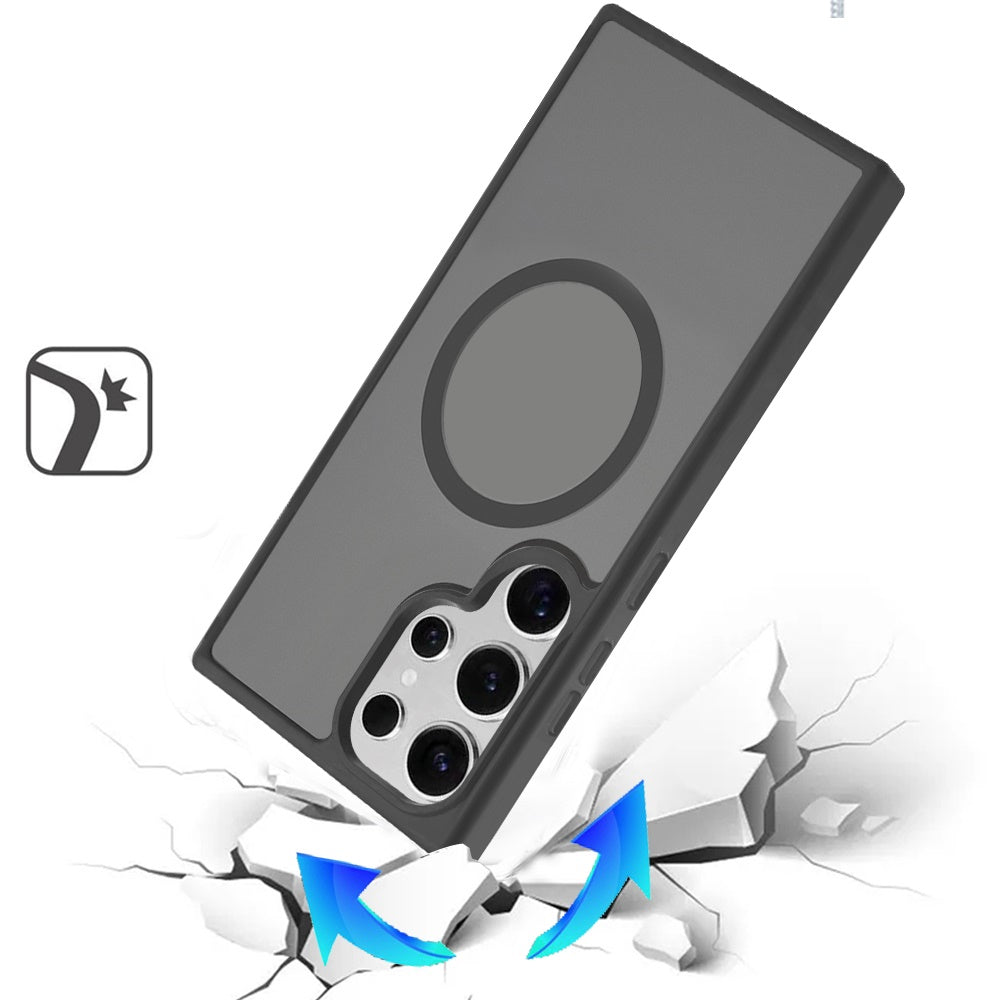 For Apple iPhone 15 Pro Max MagSafe Compatible Case Hybrid Soft TPU Bumper Hard Translucent Matte Back Slim Shockproof Case Cover