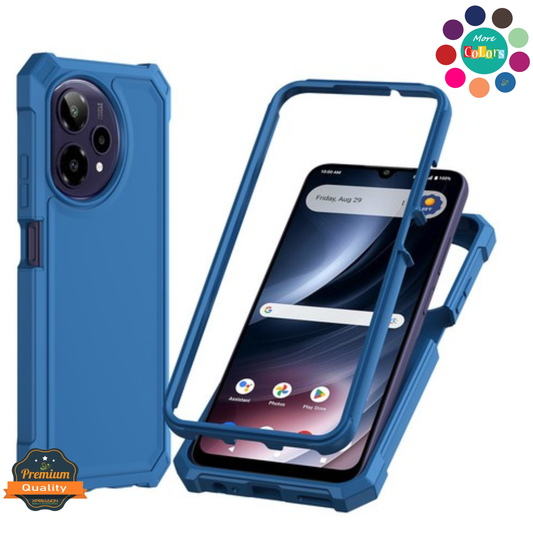 For Cricket Icon Plus 2026 Full-Body Dual Layer Hybrid Case Slim, Drop-Proof TPU Hard PC, Durable Corner Front Bumper Protector Case Cover