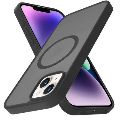For Apple iPhone 16 (6.1") MagSafe Compatible Case Hybrid Soft TPU Bumper Hard Translucent Matte Back Slim Shockproof Case Cover