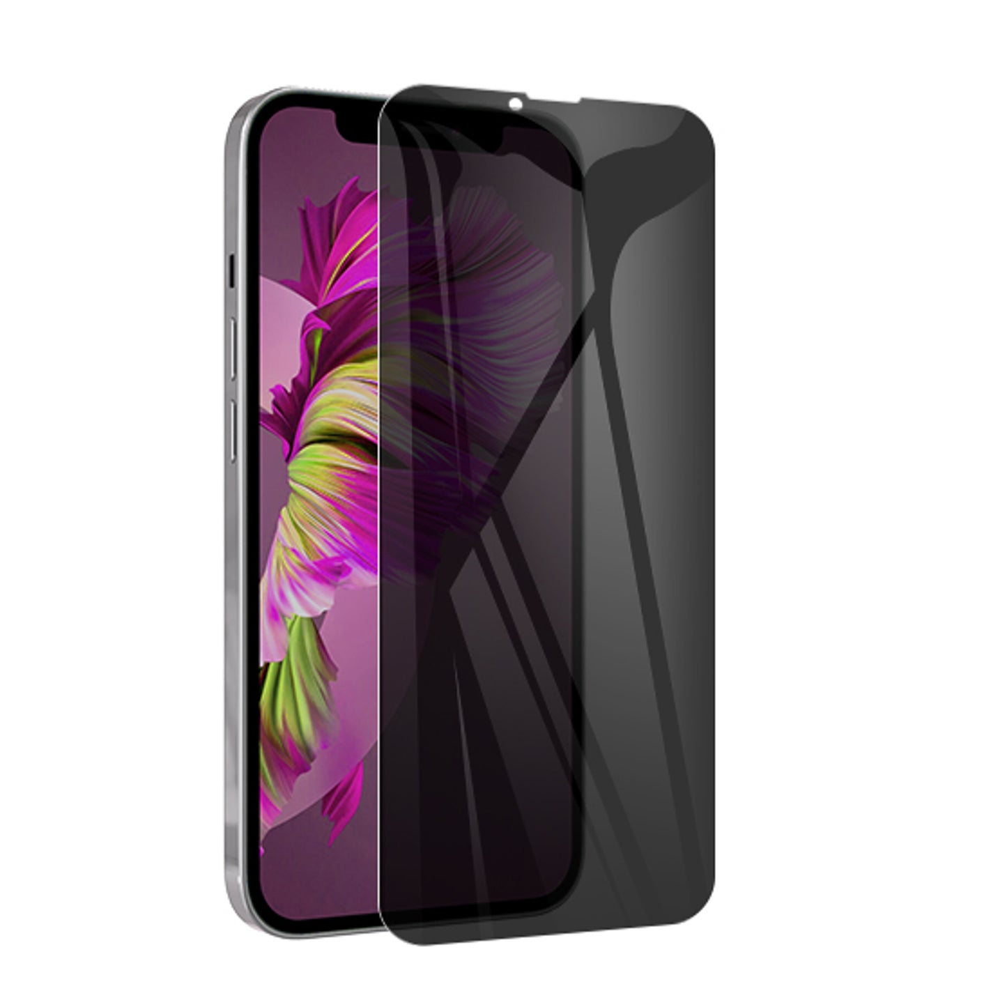 For Apple iPhone 16 Pro (6.3") Privacy Screen Protector Anti Spy 9H Dark Tempered Glass Screen Film Guard Case Friendly Case Cover Black