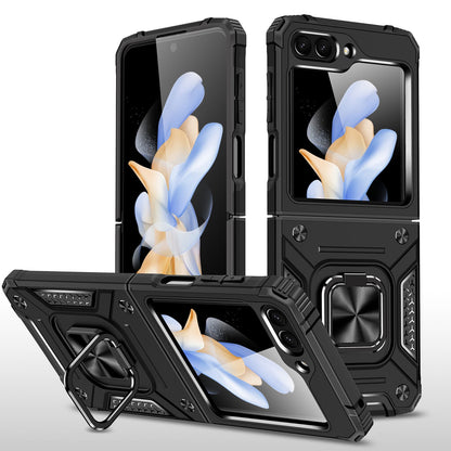 For Samsung Galaxy Z Fold 7 360° Rotating Ring Kickstand with Magnetic Holder Hybrid Shockproof Rubber TPU Hard PC Case Cover