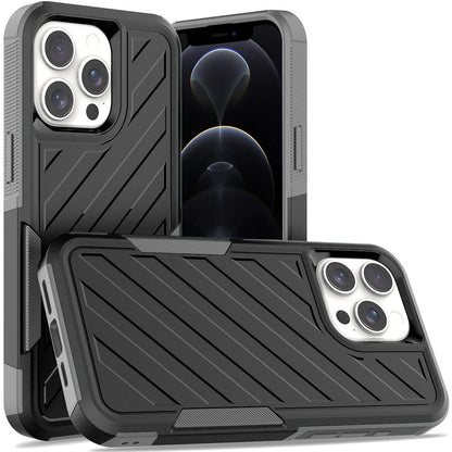 For Samsung Galaxy A16 5G Hybrid lined shockproof dual layer Rugged 2in1 Hard PC & Silicone TPU Non Slip Textured Tough Armor Case Cover