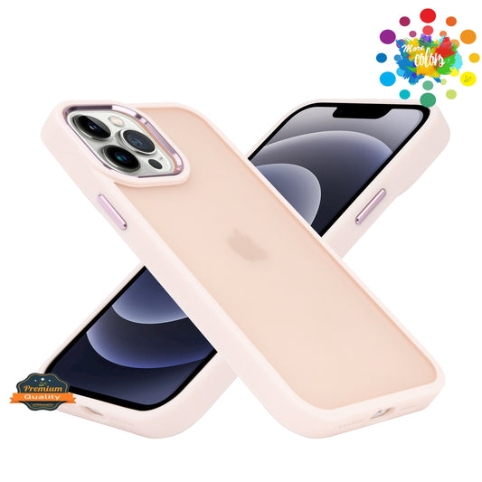 For Samsung Galaxy A16 5G Slim Fit Thin Hybrid Frosted Matte Polished Oil Thick Acrylic Hard PC TPU Rubber Frame Case Cover
