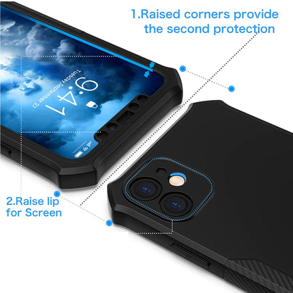For BLU View Speed 5G Full-Body Dual Layer Hybrid Case Slim, Drop-Proof TPU Hard PC, Durable Corner Front Bumper Protector Case Cover