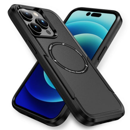 For Apple iPhone 16 Pro (6.3") Heavy Duty Rugged & Dual-Layer Protection with Magnetic Circle Compatible with Magsafe Shockproof Case Cover