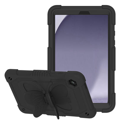 For Butterfly Wings Kickstand 3in1 Tough Hybrid with Pencil Holder Heavy Duty Rugged Shockproof Full Protective Black Tablet Case Cover