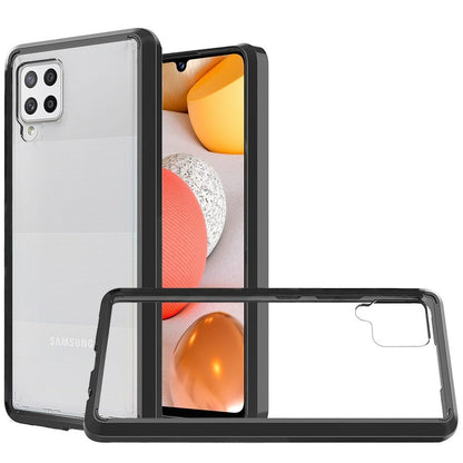 For Apple iPhone SE 4 Hybrid Slim Crystal Clear, Shock-Absorption Durable Bumper TPU + Hard PC Back, Transparent Design Case Cover Black