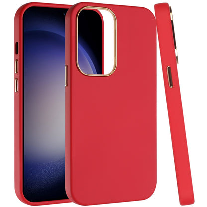 For Apple iPhone 17 Pro Hybrid Armor Shockproof, Durable Bumper Rubber Gummy Gel Slick Hard PC Silicone TPU Case Cover Red