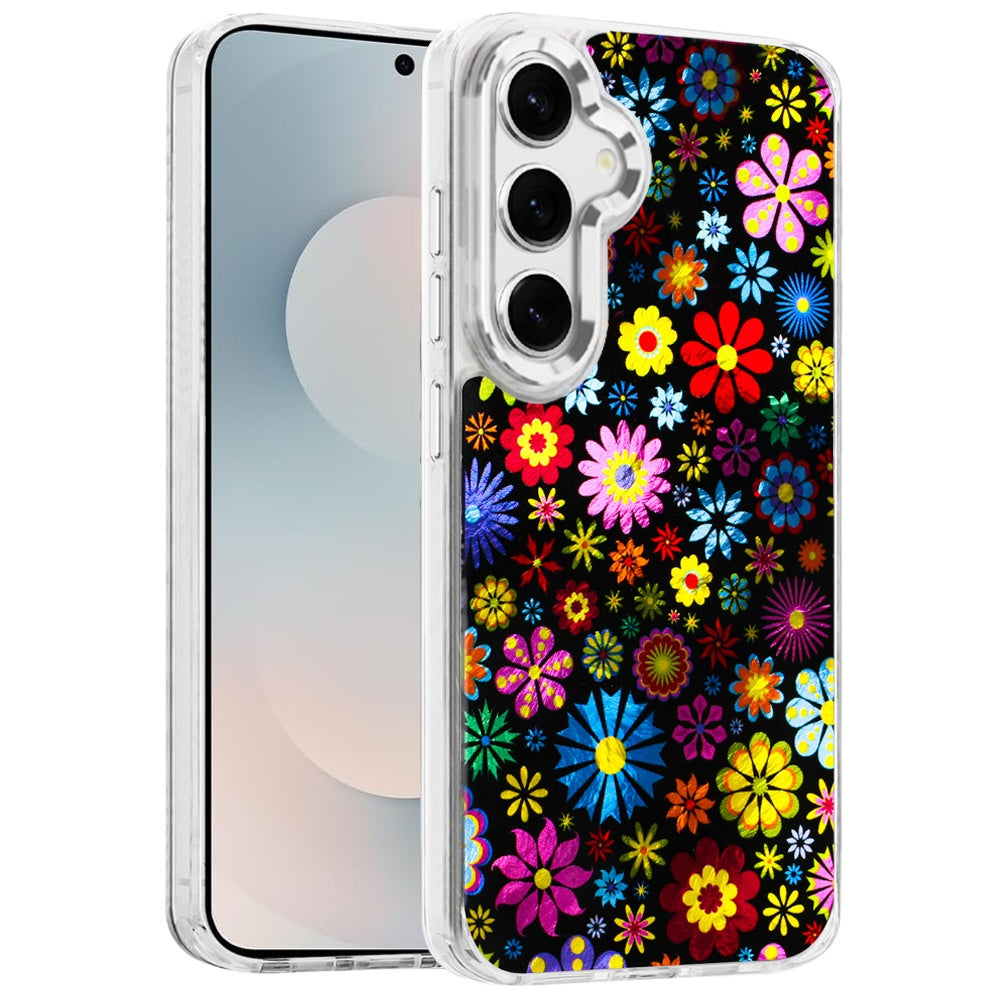 For Samsung Galaxy S25 Fan Edition /Galaxy S25 FE Fashion Beautiful Epoxy Design Hybrid Fashion Stylish TPU Protective, Shockproof Hybrid PC Case Cover