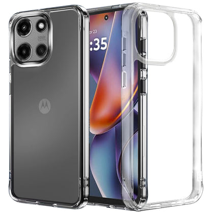 For Motorola Moto G 5G 2025 Shockproof Slim Crystal Clear Transparent Hybrid Cover with Enhanced Drop Protection Case Cover Transparent