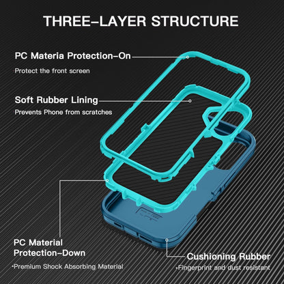 For Samsung Galaxy A16 5G Delux Armor Case Shockproof Rugged 3-Layer Protection Hybrid Heavy Duty with Enhanced Durability Case Cover