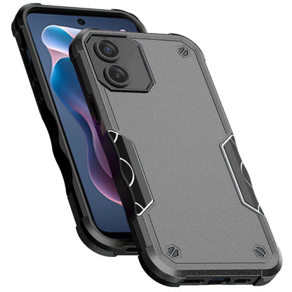 For Apple iPhone 16e Slim Fit Back Hybrid Lightweight Shockproof 2-in-1 Hybrid Hard PC Bumper Frame Armor Protection Case Cover Gray