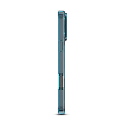 For Ultra-sleek Hybrid Slim Hard PC & TPU Compatible with MagSafe, Magnetic Protective Phone Case for Apple iPhone 16 Pro Max - Transparent Blue Case Cover Blue