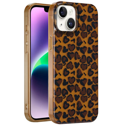 For Apple iPhone 15 Fashion Layer Design Slim IMD TPU Protective, Shockproof Hybrid Stylish Durable Hard PC Case Cover