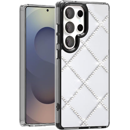 For Samsung Galaxy A17 5G Gem Glitter Diamond Bling Clear Hybrid TPU Cover, Colorful Shockproof Protective Back, Slim Fit for Women Girls Case Cover