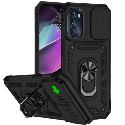For Samsung Galaxy A26 Hybrid Ring Shockproof with 360° Rotate Ring Kickstand, Camera Lens Protection, Soft Edge Bumper Case Cover