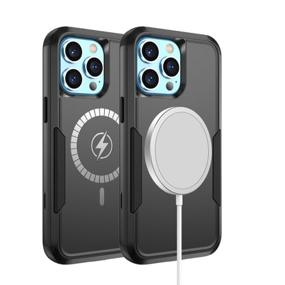 For Apple iPhone 16 Pro (6.3") Heavy Duty Rugged & Dual-Layer Protection with Magnetic Circle Compatible with Magsafe Shockproof Case Cover