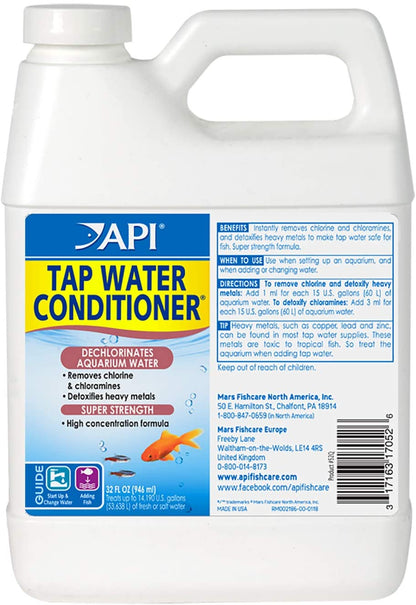 API Tap Water Conditioner Detoxifies Heavy Metals and Dechlorinates Aquarium Water [Aquarium Supplies for Aquarium] 32 oz
