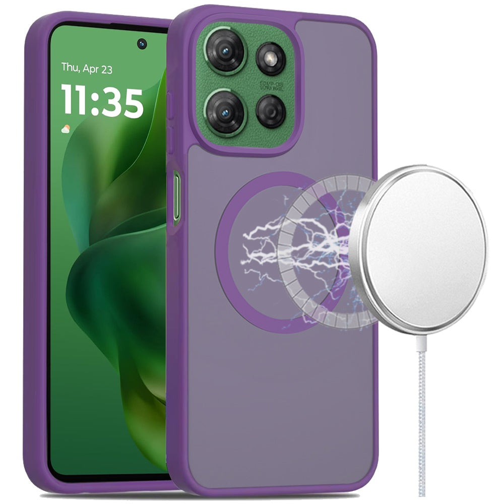 For Motorola Moto G Stylus 5G 2025 MagSafe Compatible Case Hybrid Soft TPU Bumper Hard Translucent Matte Back Slim Shockproof Case Cover