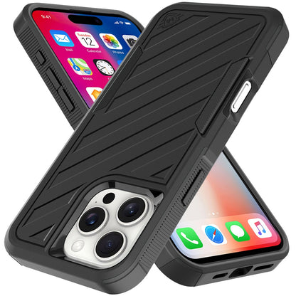 Samsung Galaxy A16 5G Hybrid lined shockproof dual layer Rugged 2in1 Hard PC & Silicone TPU Non Slip Textured Tough Armor