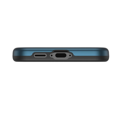 For Hybrid Slim Shockproof Bumper Protective Hard PC + Rubber TPU Phone Cover Bravo Series Case for Samsung Galaxy S24 Fan Edition - Blue Case Cover Blue