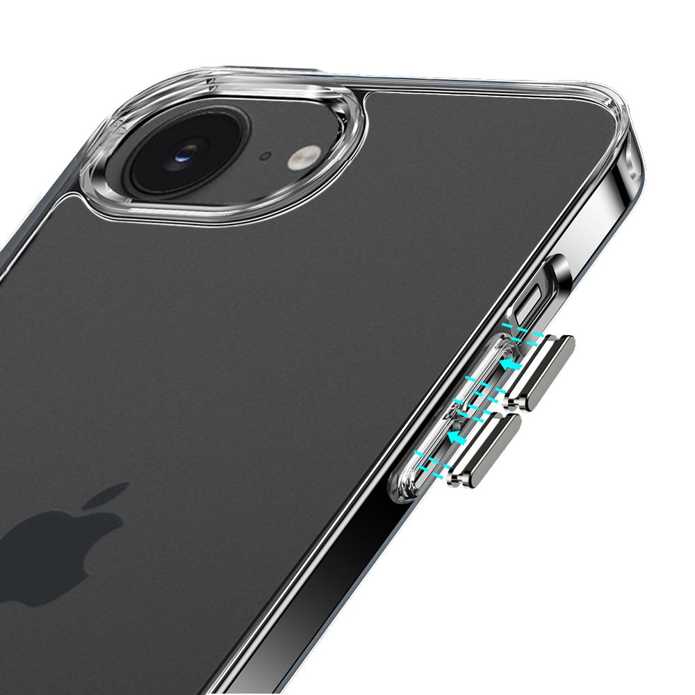 For Apple iPhone 16e Shockproof Slim Crystal Clear Transparent Hybrid Cover with Enhanced Drop Protection Case Cover Transparent