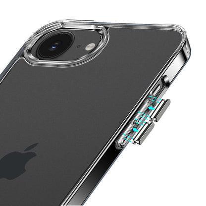 For Apple iPhone 16e Shockproof Slim Crystal Clear Transparent Hybrid Cover with Enhanced Drop Protection Case Cover Transparent