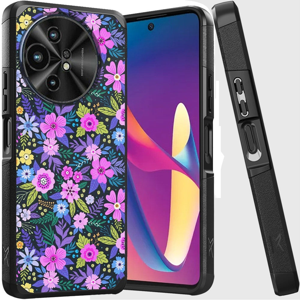 For TCL 50 XL 5G Fashion Graphic Design Pattern Hard PC TPU 2in1 Tough Strong Hybrid Shockproof Armor Frame Case Cover -
