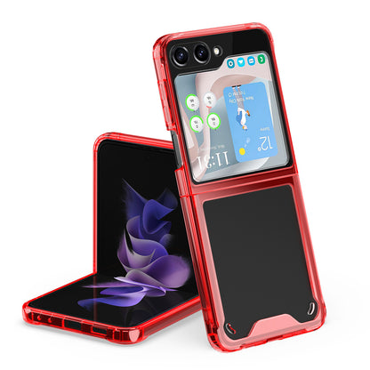 For Samsung Galaxy Z Flip 7 Transparent Hybrid Shockproof Hard PC Slim Durable TPU Bumper Protection Case Cover