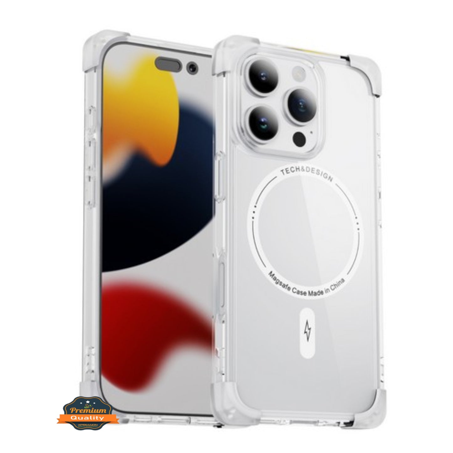 For Samsung Galaxy S25+ S25 Plus /S24+ Slim Fit Hybrid Case Clear Corner Bumper MagSafe Compatible, Hard TPU Rubber Shockproof Case Cover