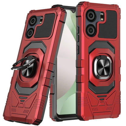 For BLU View 5 Hybrid Dual Layer with 360° Rotate Magnetic Ring Stand Holder Kickstand TPU Rugged PC Shockproof Case Cover