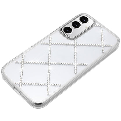 For Samsung Galaxy A16 5G Gem Glitter Diamond Bling Clear Hybrid TPU Cover, Colorful Shockproof Protective Back, Slim Fit for Women Girls Case Cover