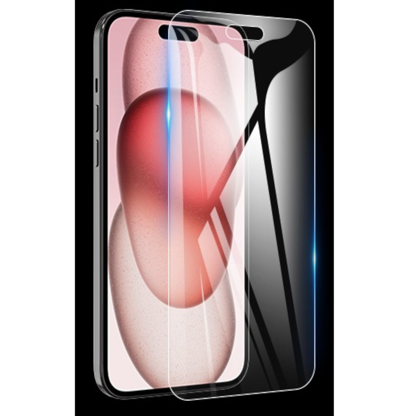 For Apple iPhone 15 (6.1") Tempered Glass Screen Protector HD Transparent [Bubble Free, Case Friendly] 9H Glass Screen Guard Clear Screen Protector