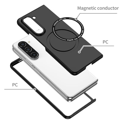 For Samsung Galaxy Z Fold 7 Matte Magnetic Case Supports Fast Wireless Charging, Slim Hybrid TPU Rubber Shockproof Case Cover