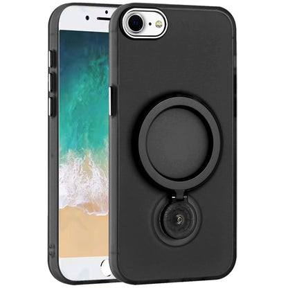 For Apple iPhone 16e MagSafe Compatible with 360° Ring Stand, Magnetic Kickstand, Slim Hybrid Protective Case Cover