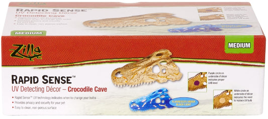 Zilla Rapid Sense Decor Crocodile Skull [Reptile Supplies] Medium - 1 count