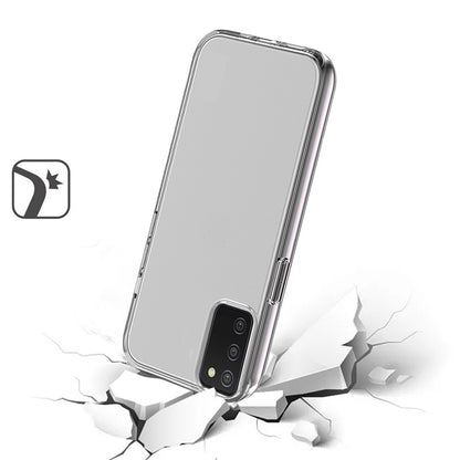 For Samsung Galaxy A17 5G Transparent Shock Absorption PC + TPU Rubber Gel Thick 3mm Hybrid Silicone Slim Fit Back Case Cover Smoke Gray