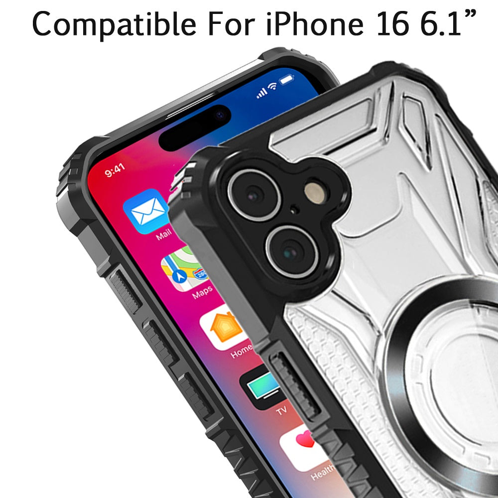 For Samsung Galaxy S22 Ultra MagSafe Compatible Pattern Clear Transparent Rugged Hybrid Magnetic TPU Shockproof Armor Case Cover