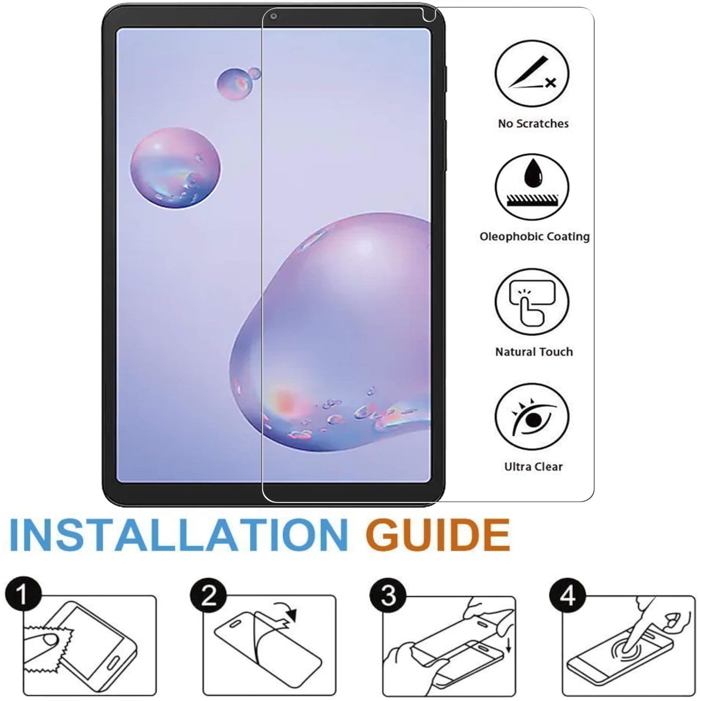 For Apple iPad Air 13" (2024) Tempered Glass Screen Protector 9H Hardness, Touchpad Compatible, Case Friendly, Bubble Free, AB Glue, Ultra HD Protector Clear
