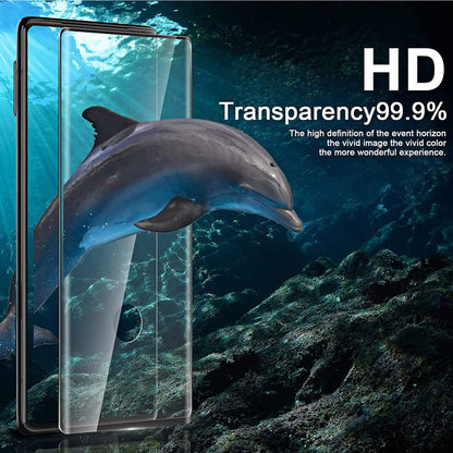 For Motorola Edge 2025 Screen Protector Tempered Glass Full Edge Clear 3D Curved Full Coverage, Scratch-Resistant, 9H Hardness Protector Clear Black