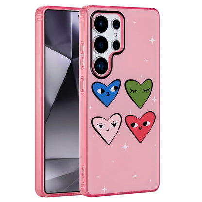 For Samsung Galaxy S25 Ultra Fashion Layer Design Slim IMD TPU Protective, Shockproof Hybrid Stylish Durable Hard PC Case Cover