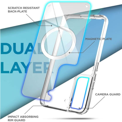 For Samsung Galaxy Z Fold 7 Hybrid Clear Case Compatible with MagSafe Shockproof Protective Transparent Back, Slim Fit, Wireless Charging Ready Case Cover Clear