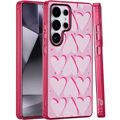 For Samsung Galaxy S25 Ultra Fashion Layer Design Slim IMD TPU Protective, Shockproof Hybrid Stylish Durable Hard PC Case Cover