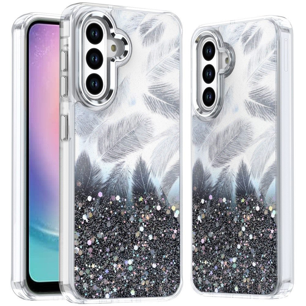 For Samsung Galaxy A17 5G Fashion Epoxy Glitter Shimmer Design, Hybrid Shockproof TPU, Stylish Sparkle Slim TPU Protective Case Cover