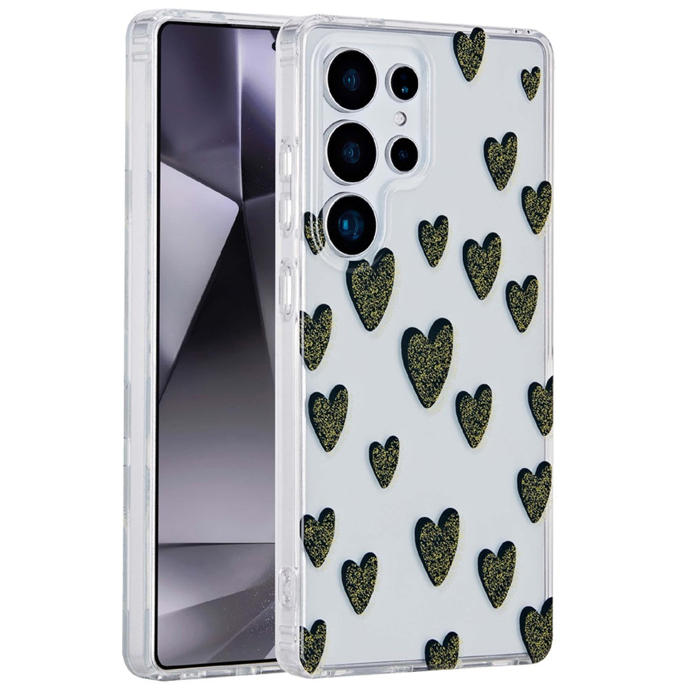 For Samsung Galaxy S25 Ultra Fashion Layer Design Slim IMD TPU Protective, Shockproof Hybrid Stylish Durable Hard PC Case Cover